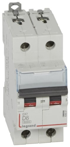 Выключатель автоматический Legrand DX3-E 6000 2п 6А D 10кА картинка